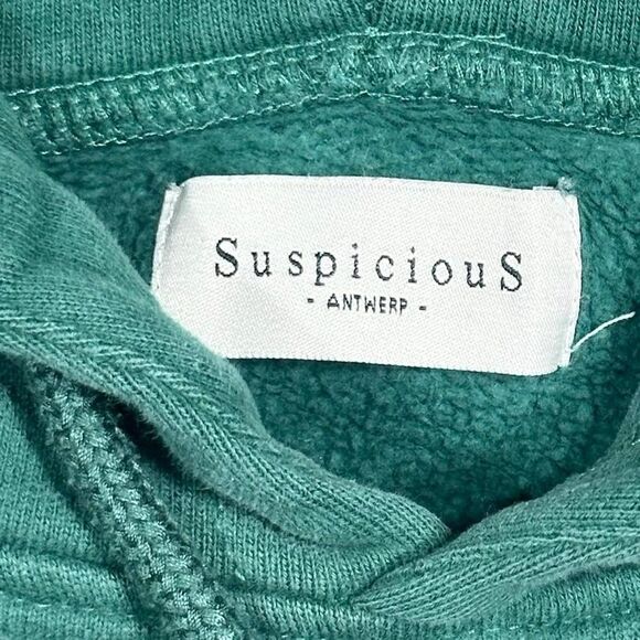 Suspicious Antwerp Skull Hype Playground Men's Green Hoodie - Picture 3 of 6